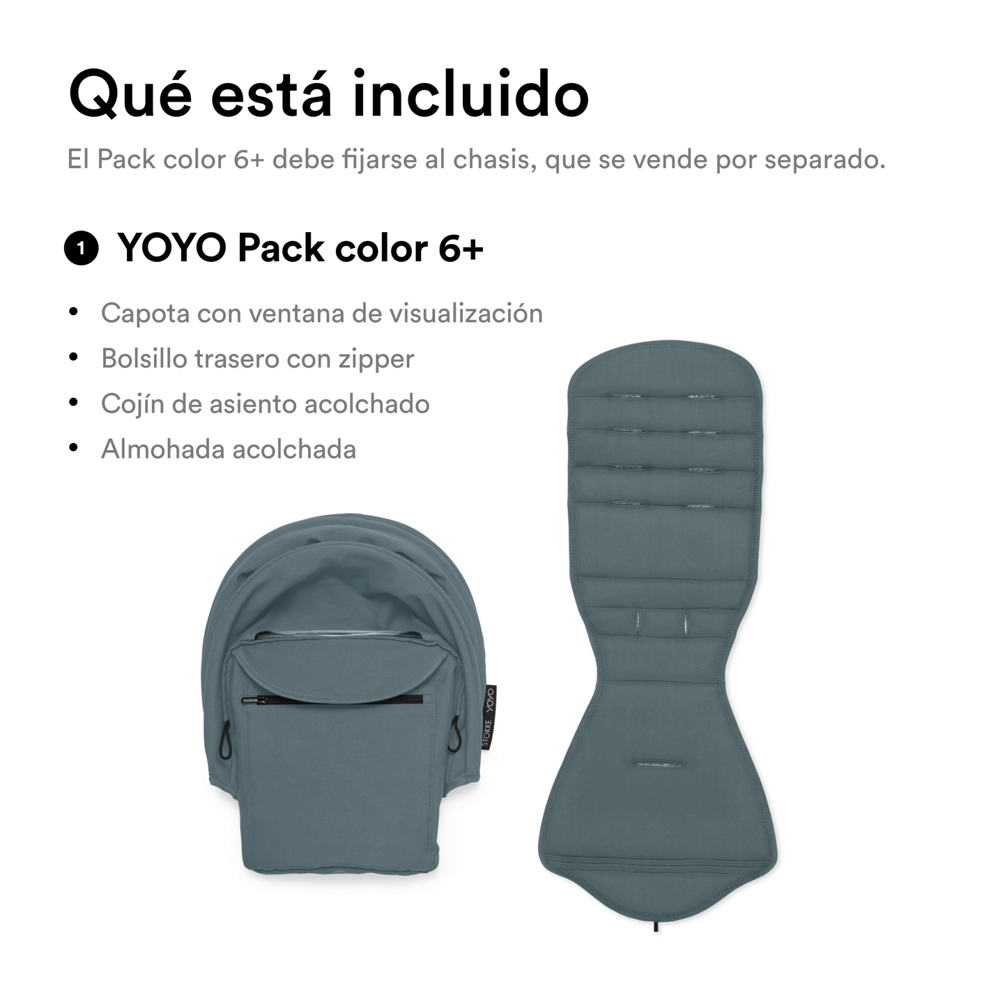 Asiento 6+ para Coche Ultracompacto Stokke® YOYO³ - Aqua | YOYO by Stokke