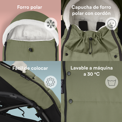 Saco de Invierno para Coche Ultracompacto Stokke® YOYO² - Olive Green | YOYO by Stokke