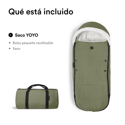 Saco de Invierno para Coche Ultracompacto Stokke® YOYO² - Olive Green | YOYO by Stokke