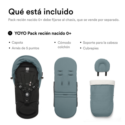 Pack Recién Nacido 0+ para Coche Ultracompacto Stokke® YOYO³ - Aqua
