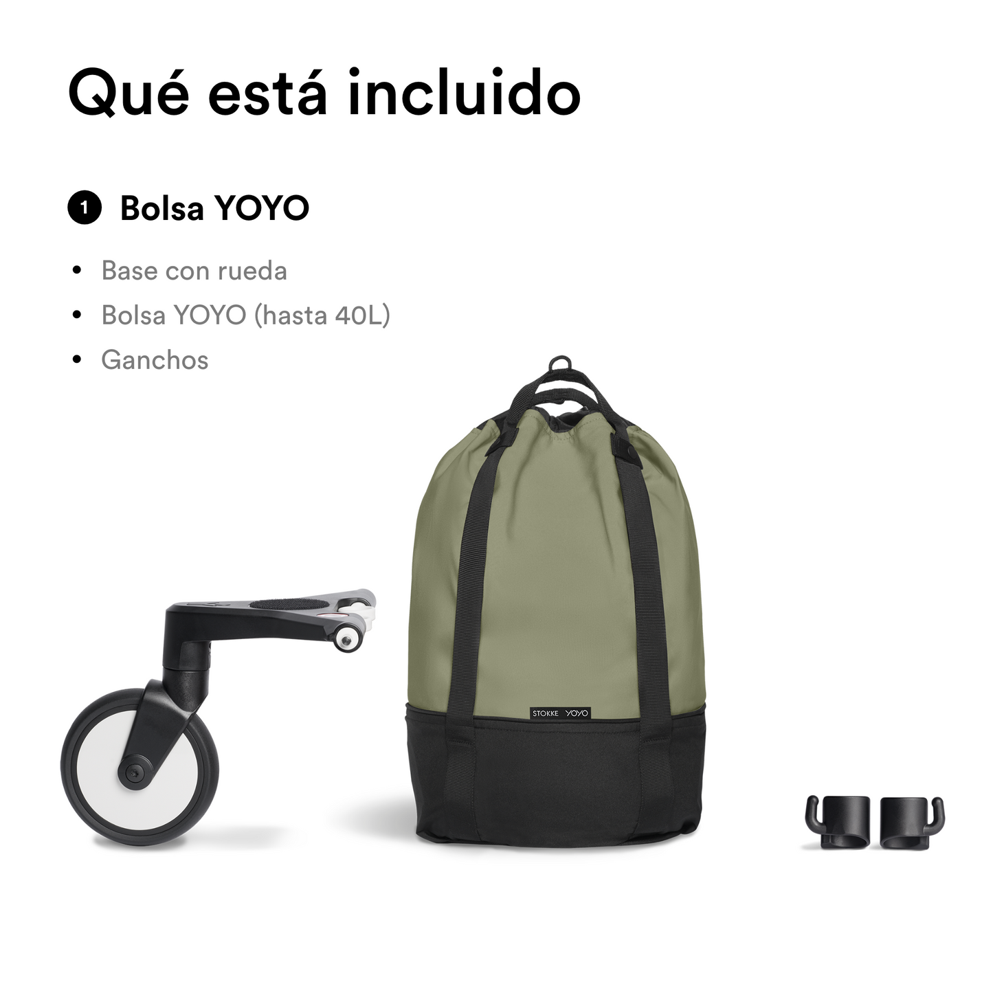 Bolso para Coche Ultracompacto Stokke® YOYO² - Olive Green | YOYO by Stokke