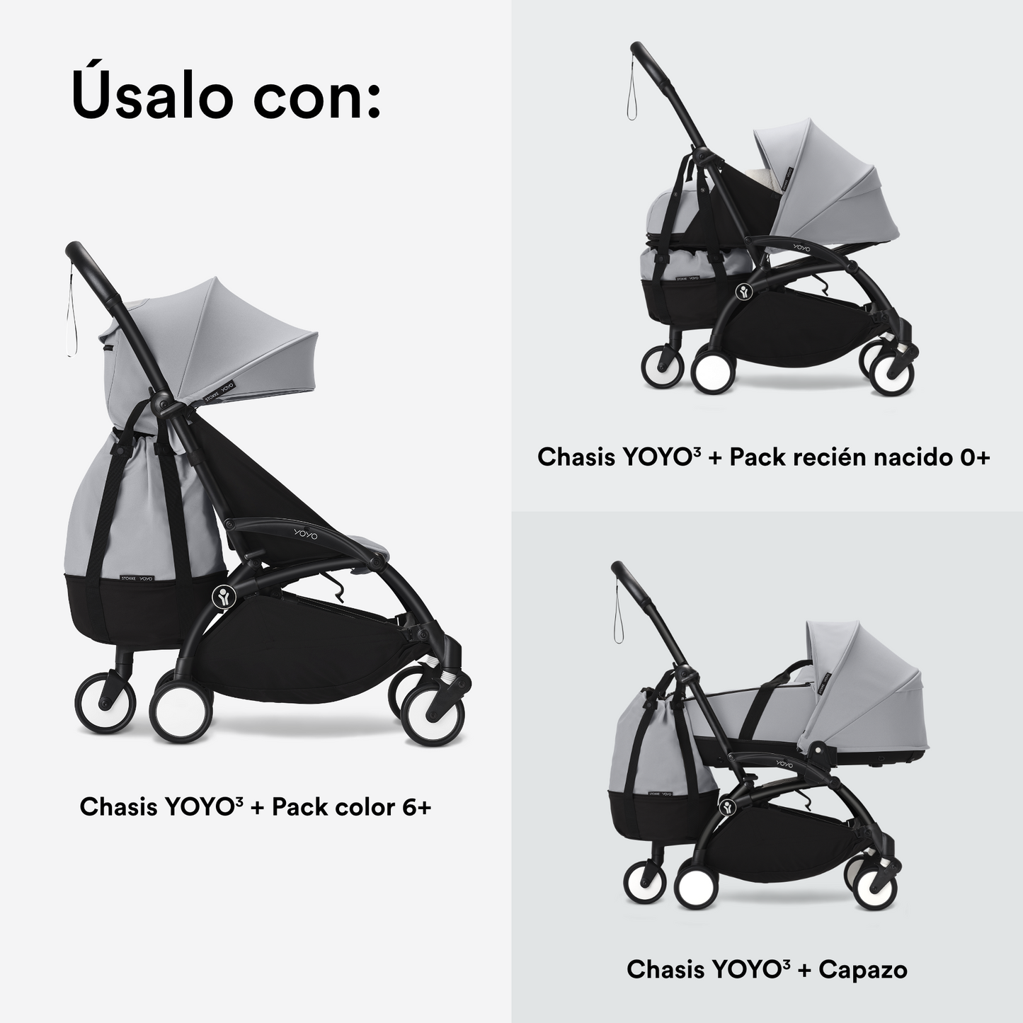 Bolso para Coche Ultracompacto Stokke® YOYO² - Stone | YOYO by Stokke