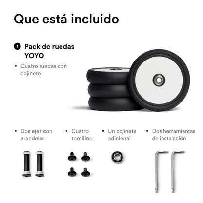 Pack de 4 Ruedas de Repuesto para Coche Ultracompacto Stokke® YOYO² | YOYO by Stokke
