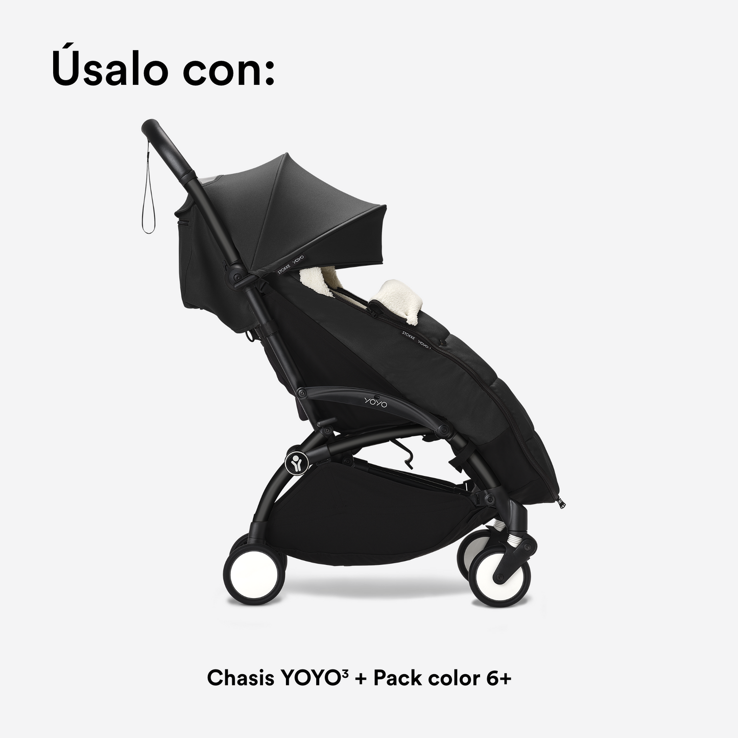 Saco de Invierno para Coche Ultracompacto Stokke® YOYO³ - Negro | YOYO by Stokke