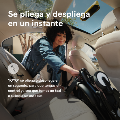 Coche Completo Stokke® YOYO³ – Chasis Negro + Asiento 6+ Taupe | YOYO by Stokke