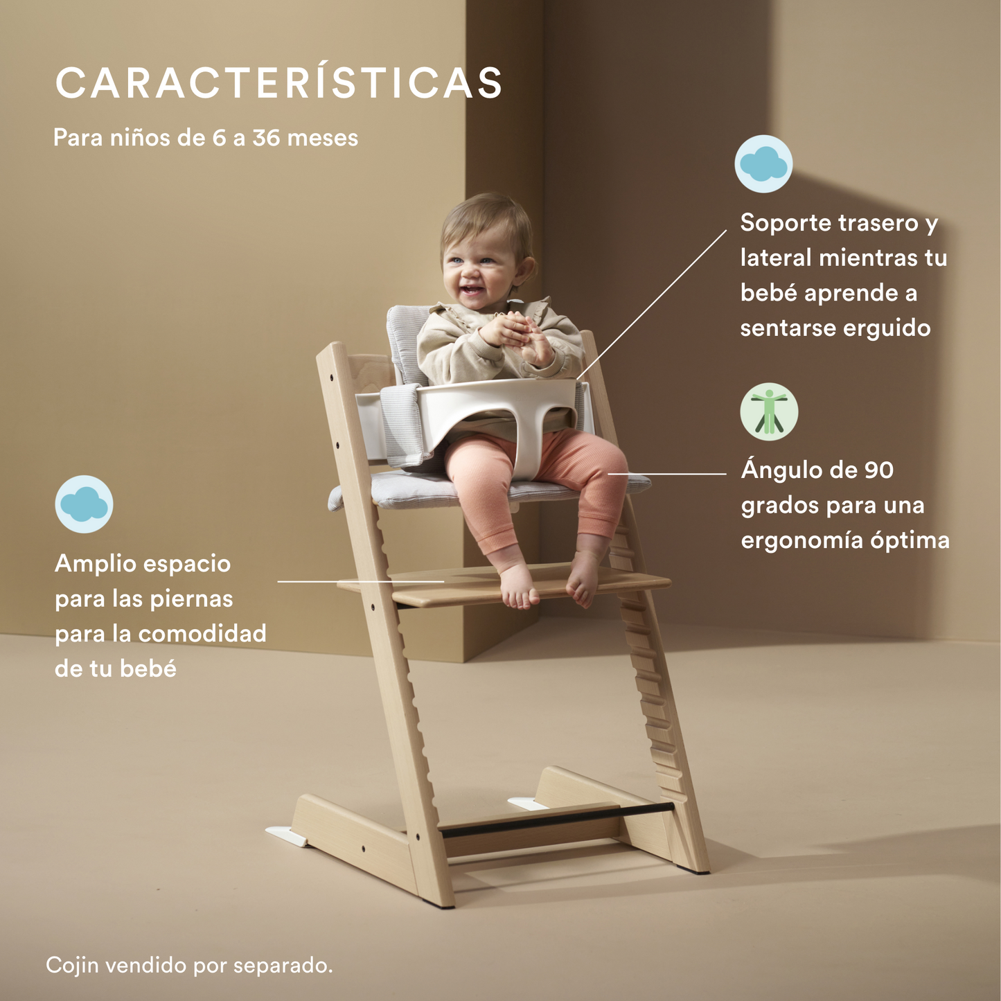 Pack Silla Tripp Trapp® + Baby Set y Bandeja - Natural | Stokke