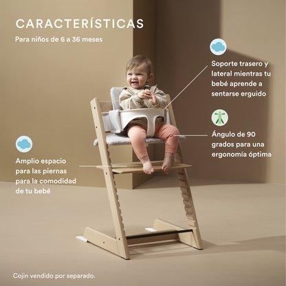 Pack Silla Tripp Trapp® + Baby Set y Bandeja - Natural | Stokke