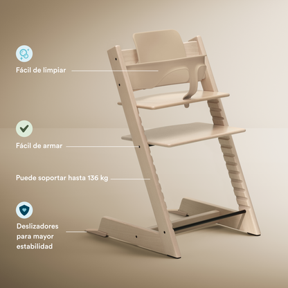 Pack Silla Tripp Trapp® + Baby Set y Bandeja - Natural | Stokke