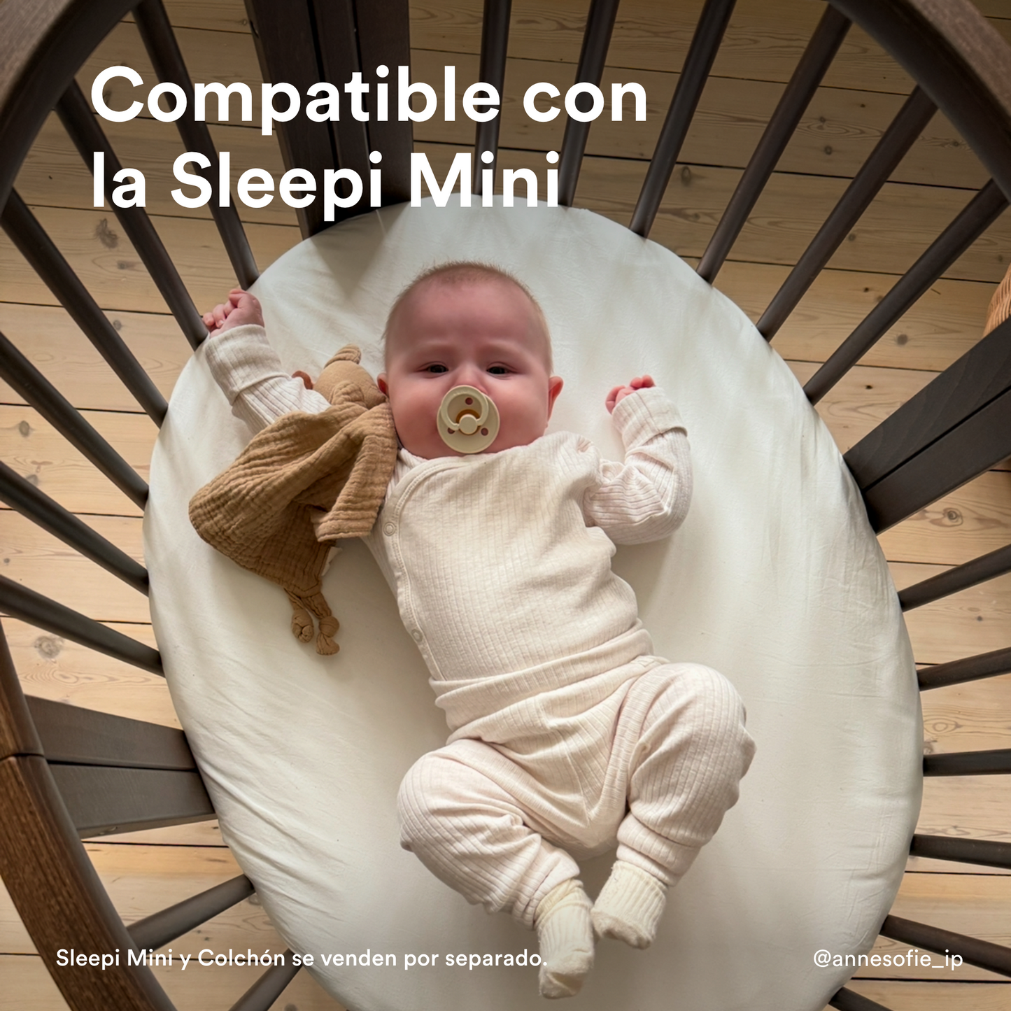 Sábana Bajera para Cuna Sleepi™ Mini - Blanca | Stokke