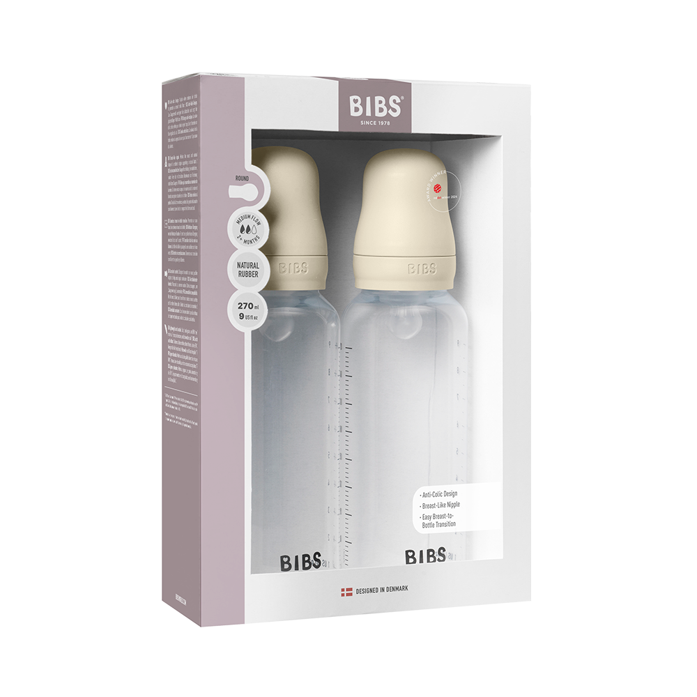 Pack 2 Mamaderas Bibs 270ml - Ivory | BIBS