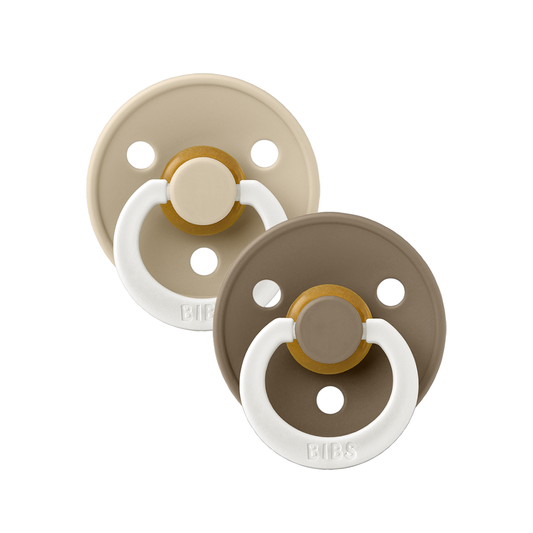 Pack de 2 Chupetes - Vanilla & Dark Oak Glow Night | BIBS