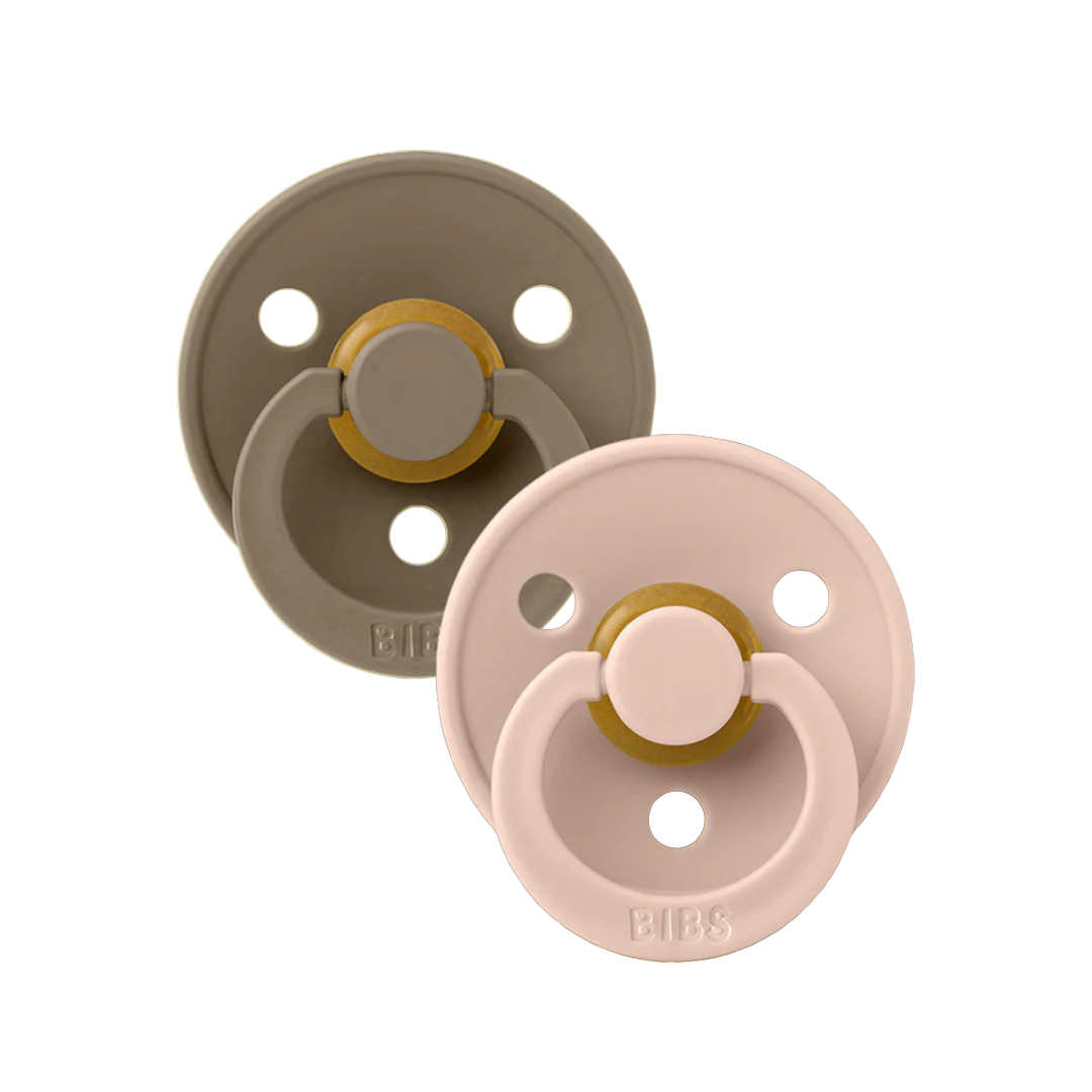 Pack de 2 Chupetes - Dark Oak & Blush | BIBS
