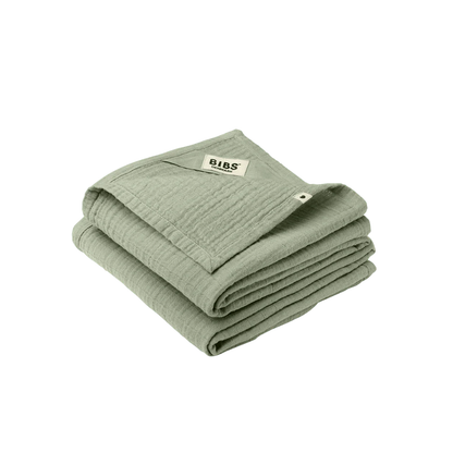 Pack Manta Swaddle Muselina - Sage | BIBS