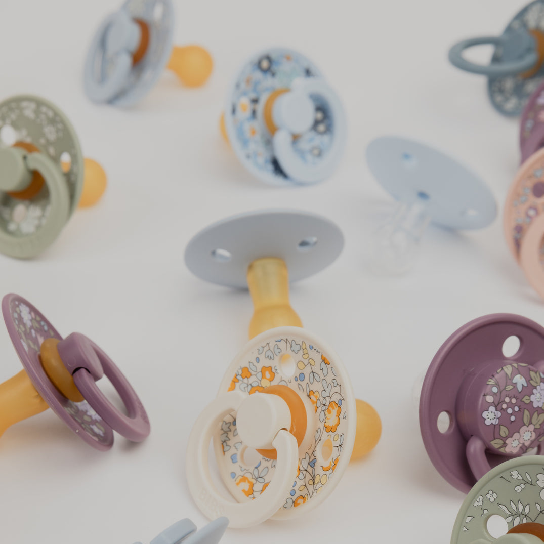 Pack de 2 Chupetes Liberty - Chamomile & Violet Sky | BIBS