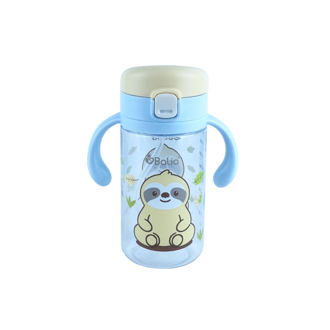 Botella Antiderrame con Bombilla 300 ml - Perezoso | Balia