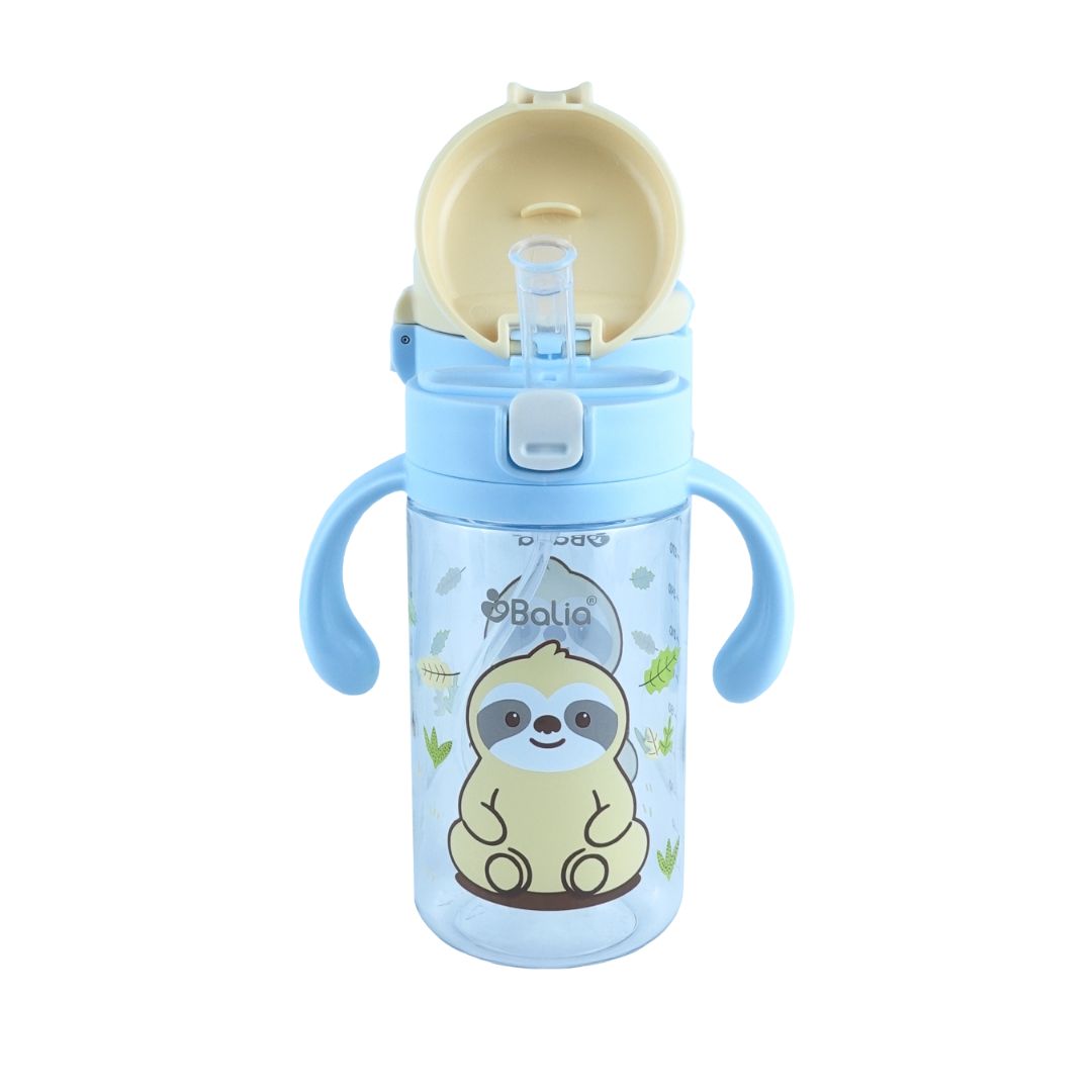 Botella Antiderrame con Bombilla 300 ml - Perezoso | Balia