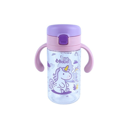 Botella Antiderrame con Bombilla 300 ml - Unicornio | Balia