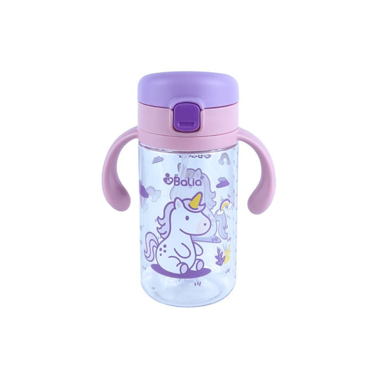 Botella Antiderrame con Bombilla 300 ml - Unicornio | Balia