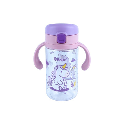 Botella Antiderrame con Bombilla 300 ml - Unicornio | Balia