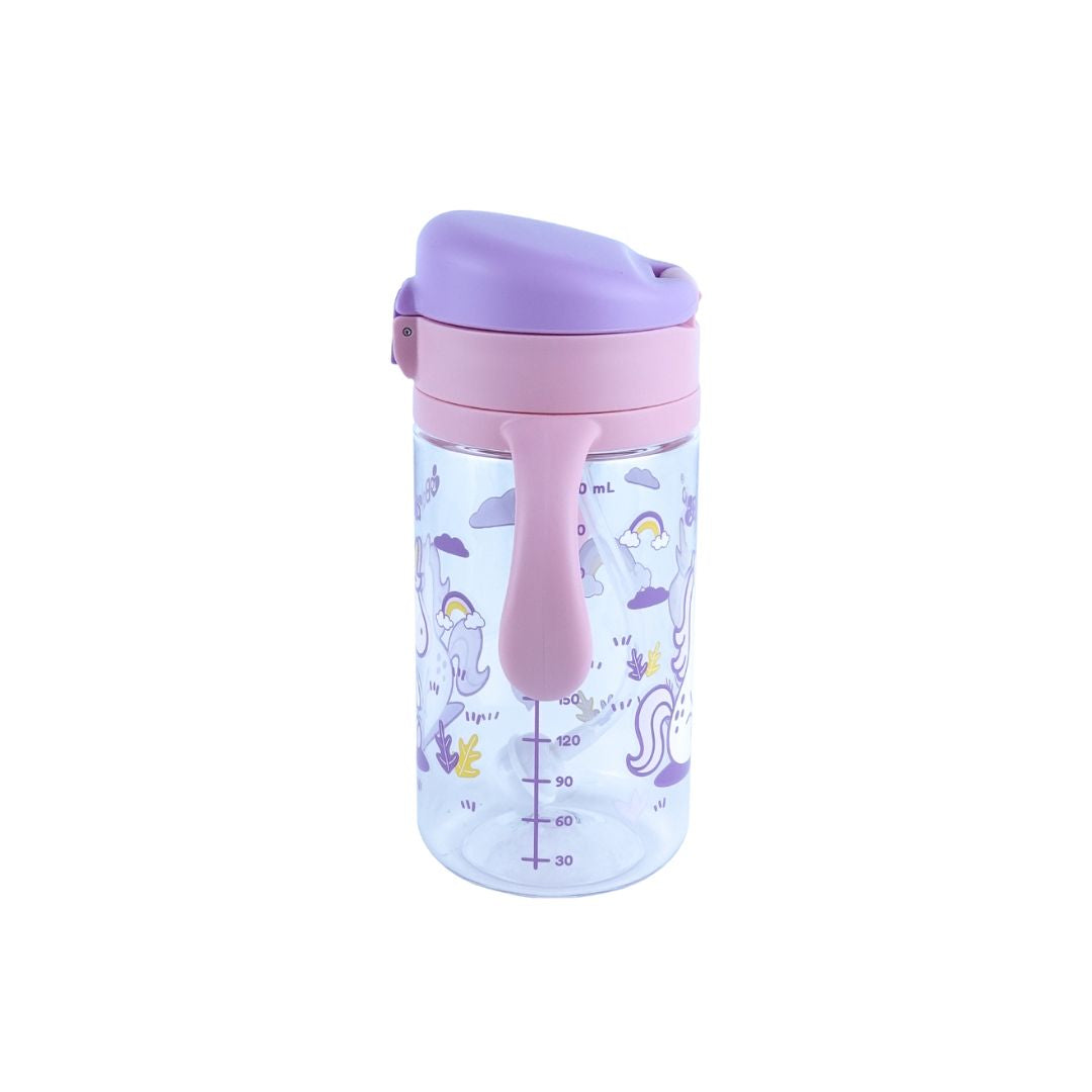 Botella Antiderrame con Bombilla 300 ml - Unicornio | Balia