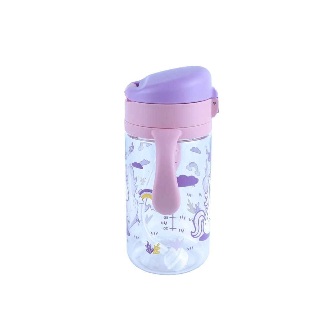 Botella Antiderrame con Bombilla 300 ml - Unicornio | Balia
