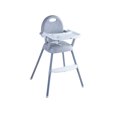Silla de Comer Plegable Portátil Fold - Gris | Bebesit