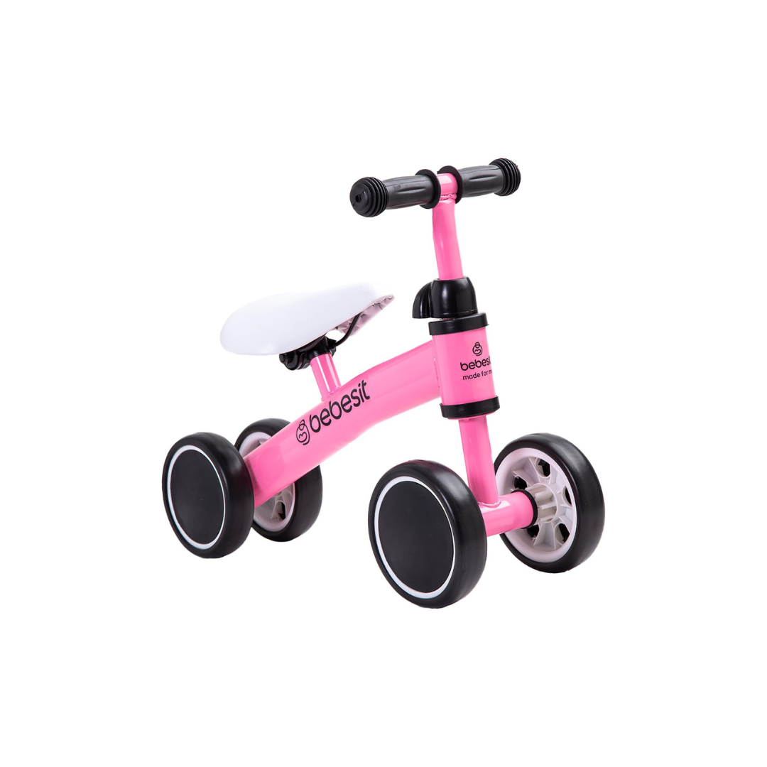 Bicicleta Aprendizaje 4 Ruedas XT02 - Rosa | Bebesit