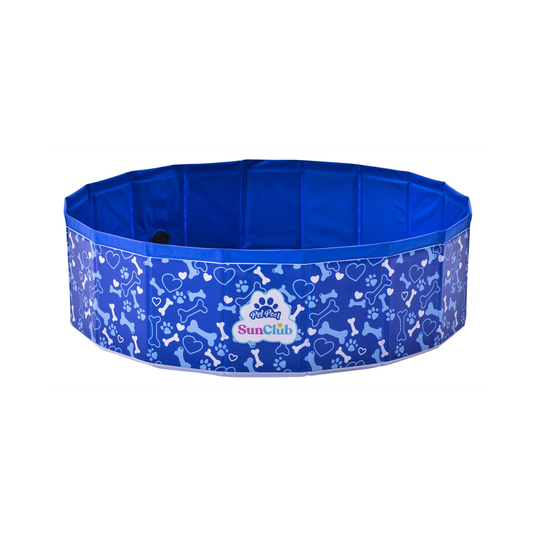 Piscina Bañera Plegable para Mascotas Azul | Bebesit