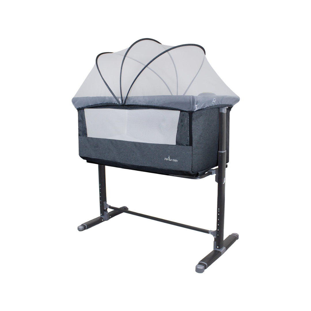 Cuna Colecho Con Dispositivo de Vibración Premium Baby Mix - Gris | Bebesit