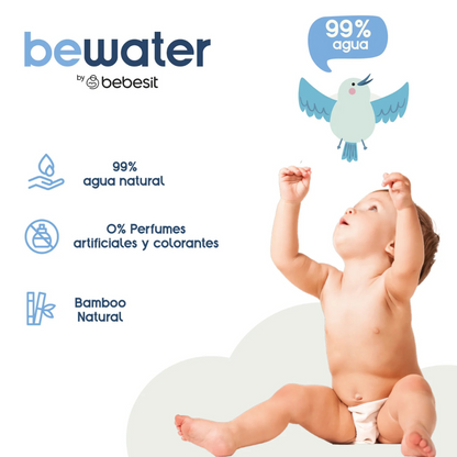 Toallitas Humedas BeWater Pack 4x60 240 unidades