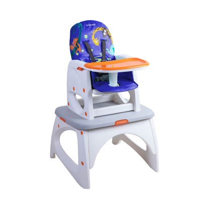Silla de Comer Escritorio Balancín Eat&Swing - Azul | Bebesit