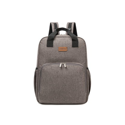 Mochila Maternal 3 En 1, Pañalera, Cuna y Mudador Portátil - Gris | Bebesit