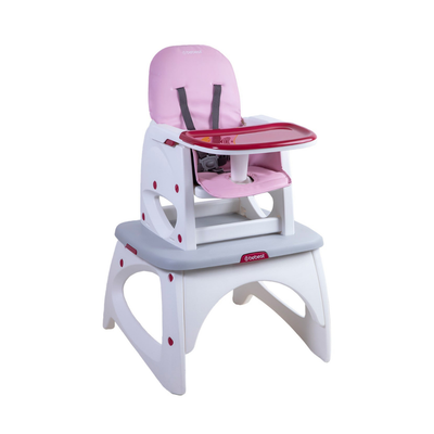 Silla de Comer Escritorio Balancín Eat&Swing - Rosa | Bebesit