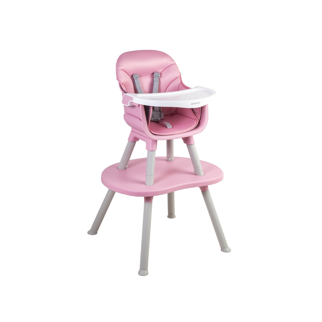 Silla de Comer Baby Desk 4 en 1 - Rosa | Bebesit