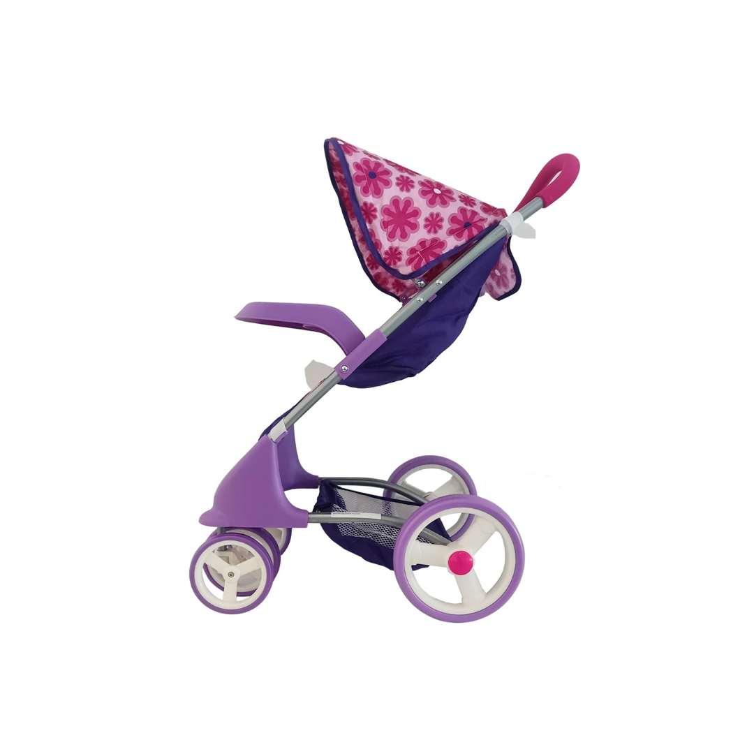 Juguete Muñeca Coche Travel con Cuna - Flores