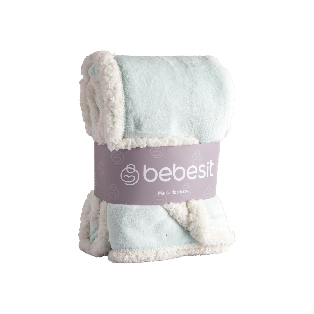 Manta Sherpa - Celeste | Bebesit