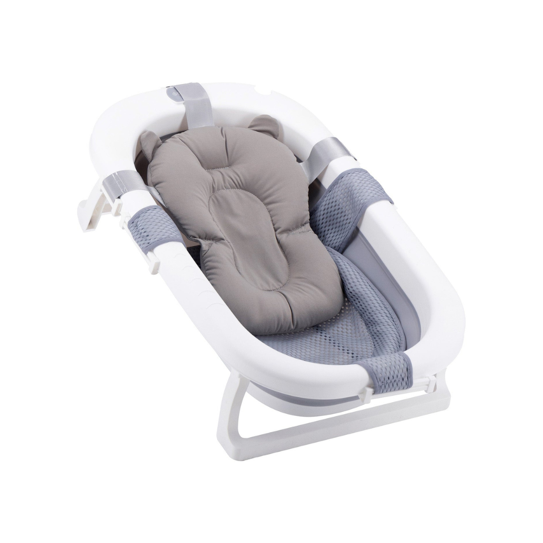 Bañera Plegable con Cojín y Reductor - Gris | Bebesit