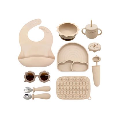 Set Alimentación Summer Silicona - Beige