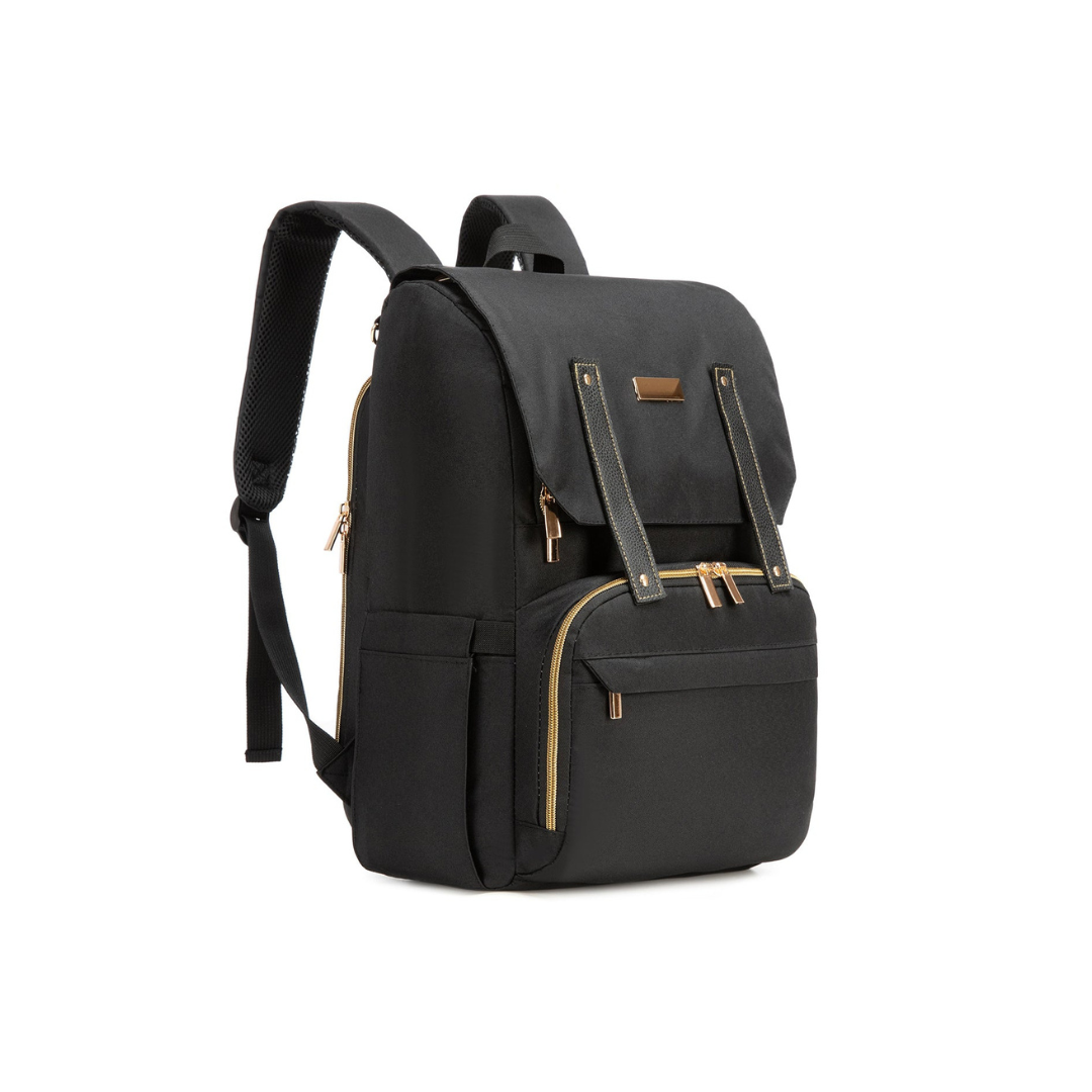 Mochila Maternal Premium - Black Gold | Bebesit