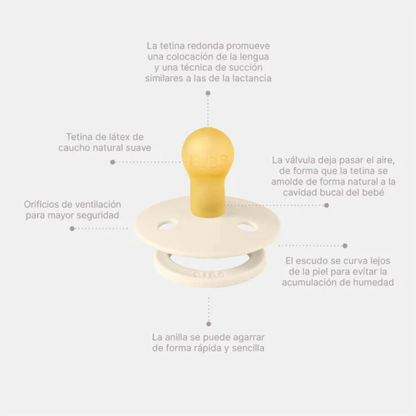 Pack de 2 Chupetes - Iron & Baby Blue | BIBS