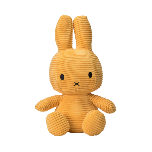 Peluche Miffy Eco Corduroy 70 cm - Amarillo | Bon Ton Toys
