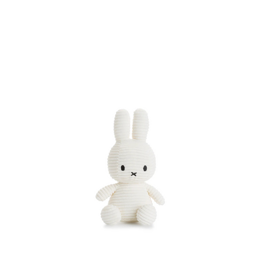 Peluche Miffy Eco Corduroy 33 cm - Blanco | Bon Ton Toys