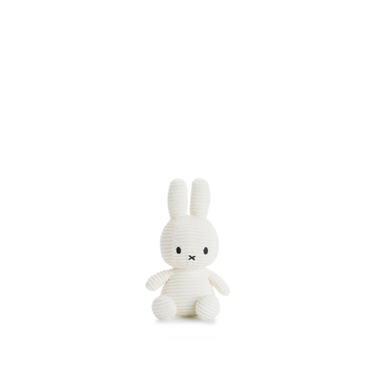 Peluche Miffy Eco Corduroy 23 cm - Blanco | Bon Ton Toys
