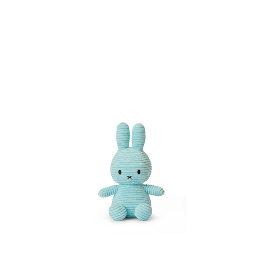 Peluche Miffy Eco Corduroy 23 cm - Turquesa | Bon Ton Toys