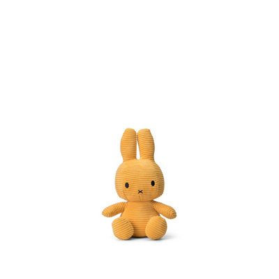 Peluche Miffy Eco Corduroy 23 cm - Amarillo | Bon Ton Toys