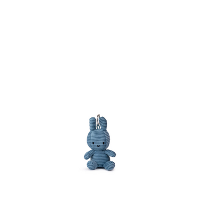 Peluche y Llavero Miffy Eco Corduroy 10 cm - Azul | Bon Ton Toys