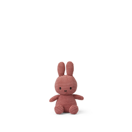 Peluche Miffy Eco Corduroy 23 cm - Palo Rosa | Bon Ton Toys