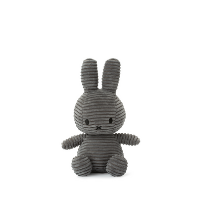 Peluche Miffy Eco Corduroy 50 cm - Gris | Bon Ton Toys