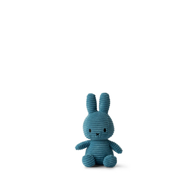 Peluche Miffy Eco Corduroy 23 cm - Azul | Bon Ton Toys