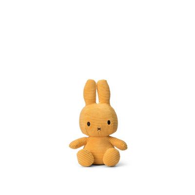 Peluche Miffy Eco Corduroy 33 cm - Amarillo | Bon Ton Toys